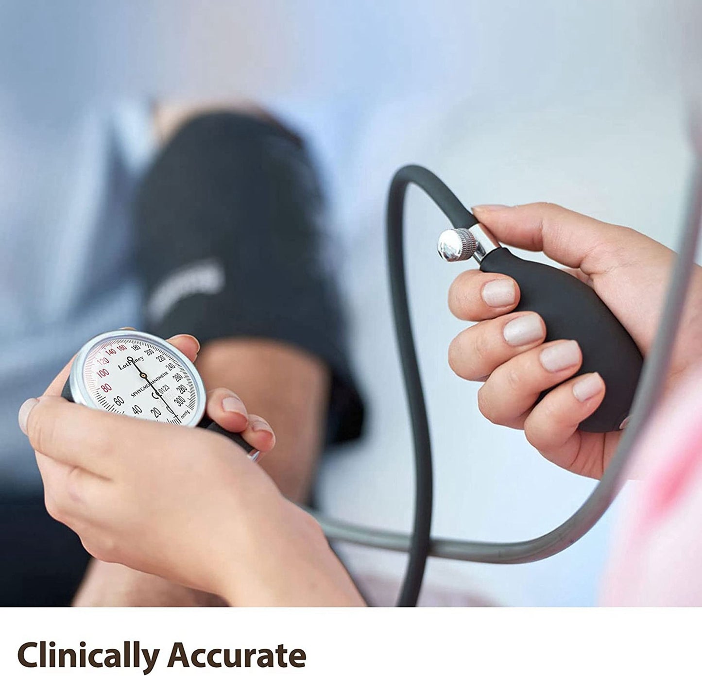 LotFancy Aneroid Sphygmomanometer, Large Adult Cuff (13" to 20"), Professional Manual Blood Pressure Monitor WMT