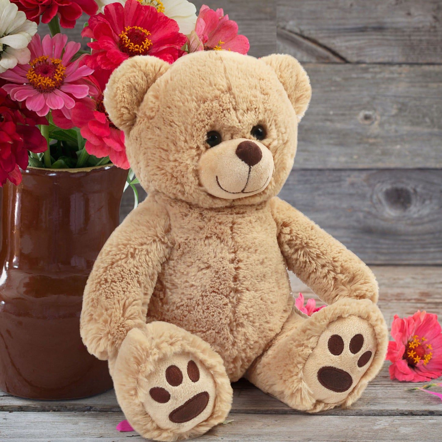 LotFancy 12" Teddy Bear Stuffed Animals, Plush Toy Valentine's Day Gifts for Kids, Boys, Girls
