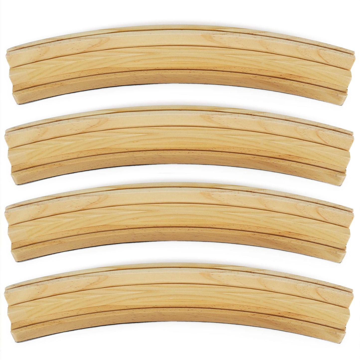 LotFancy Playing Card Holders for Kids Adults Seniors, 3 Tiers, Hands Free Curved Wooden Card Holder for Family Card Game Night, Canasta, Bridge, Poker Parties