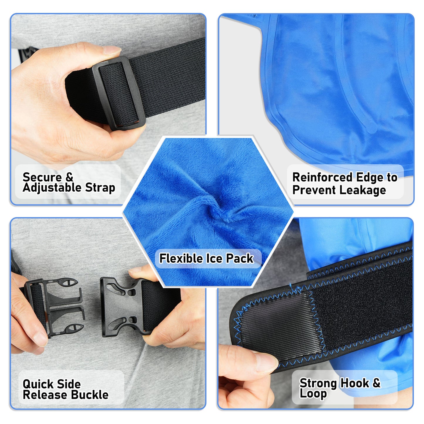 LotFancy Shoulder Ice Pack, Reversible Cold Compress for Rotator Cuff Pain Relief, Surgery Recovery