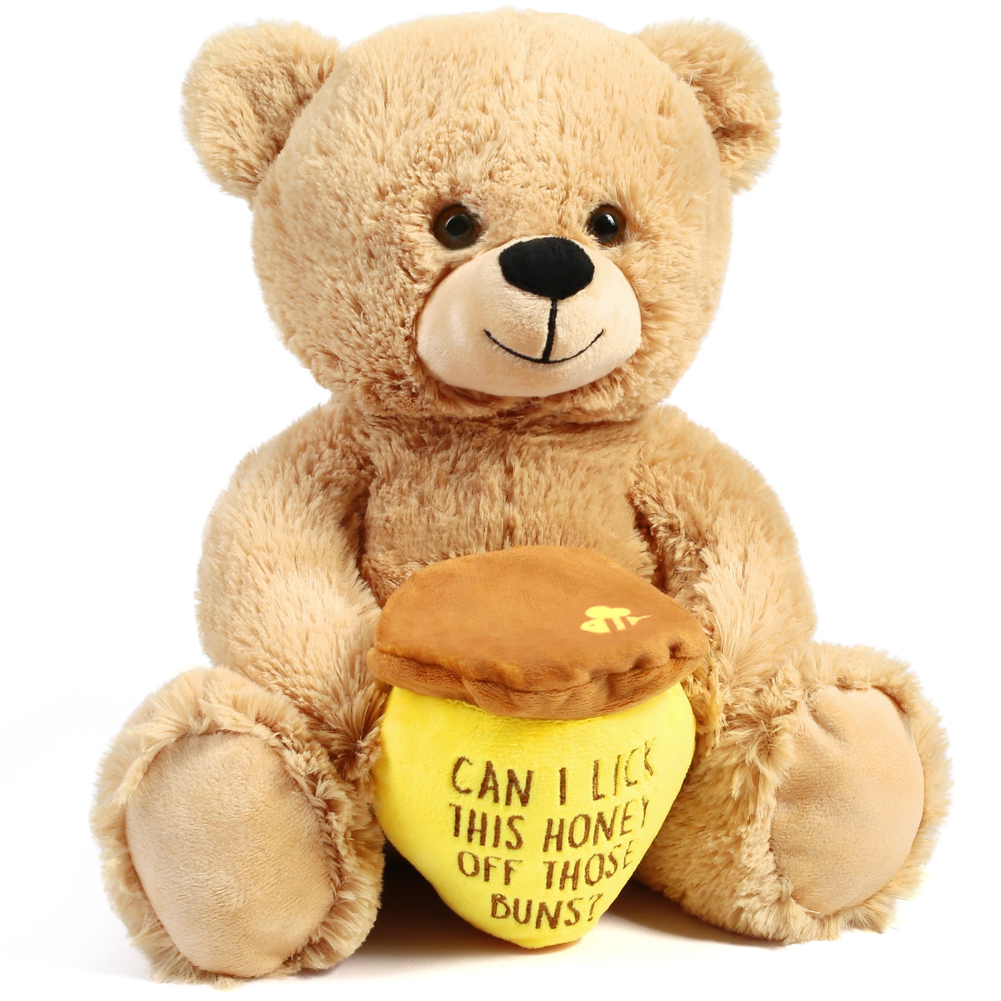 LotFancy 12" Teddy Bear Stuffed Animal, Honey Pot, Gift for Her, Women,Girlfriend