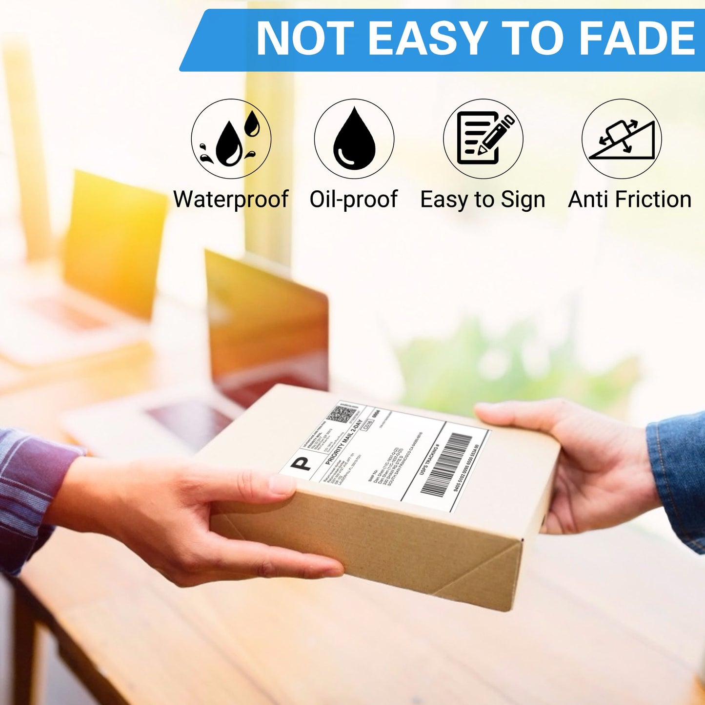 LotFancy 4x6 Thermal Labels, 1000 Shipping Labels, 4 Rolls-250 Labels per Roll WMT