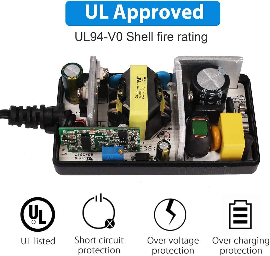 36V 42V 1A Battery Charger Compatible with Razor Electric