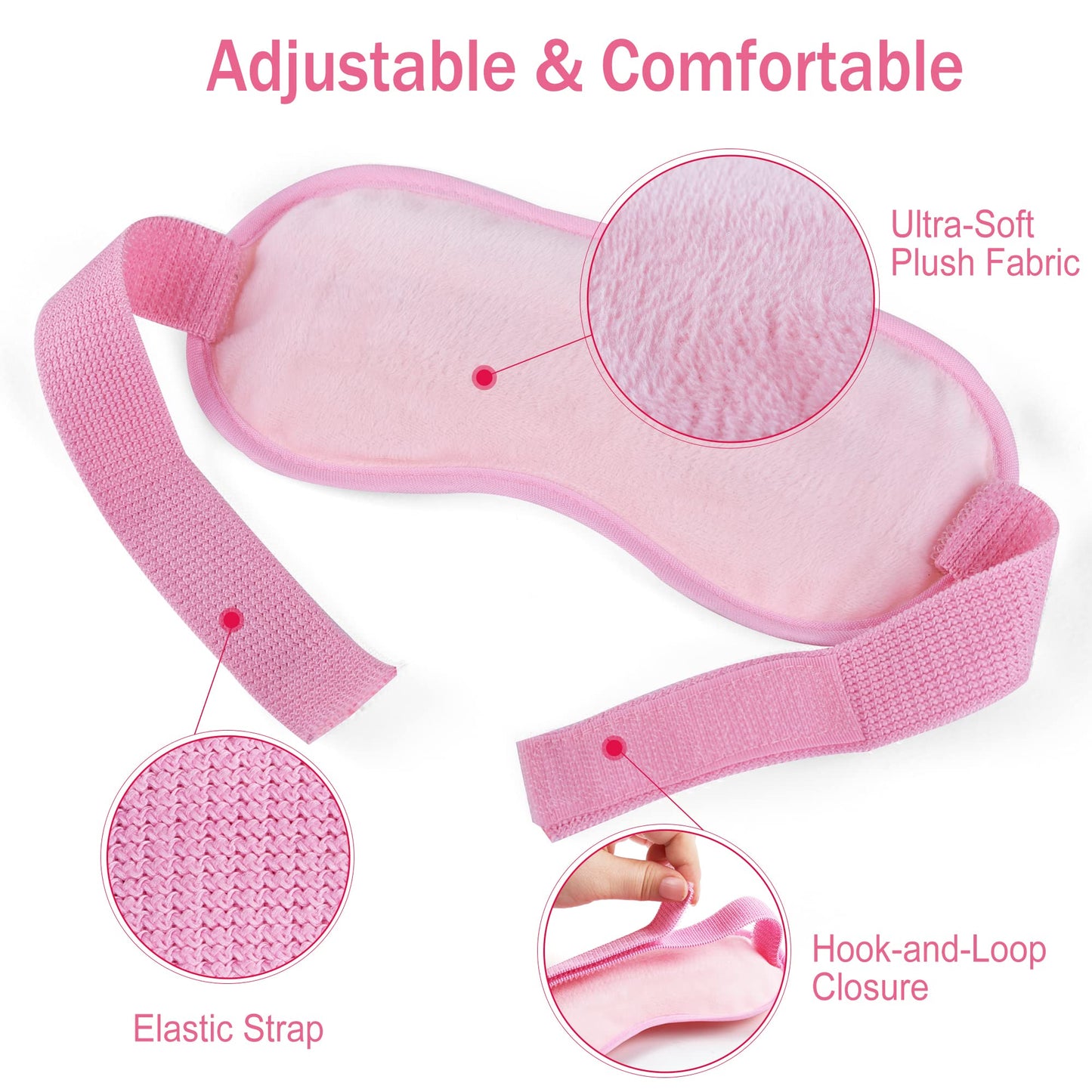 LotFancy Gel Eye Mask, Reusable Puffy Beads Ice Pack for Hot Cold Therapy