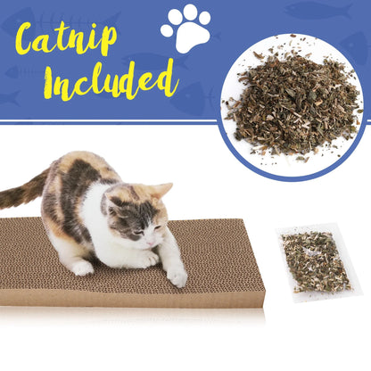 Prime Pets 3 in 1 Cat Scratcher Cardboard, Reversible Corrugated Cat Scratching Pad