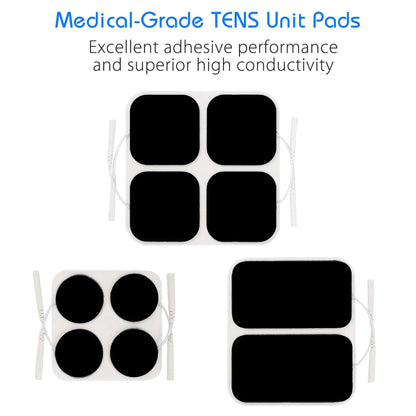 LotFancy 20 TENS Unit Replacement Pads, Adhesive Electrode Pads, 2mm Pin
