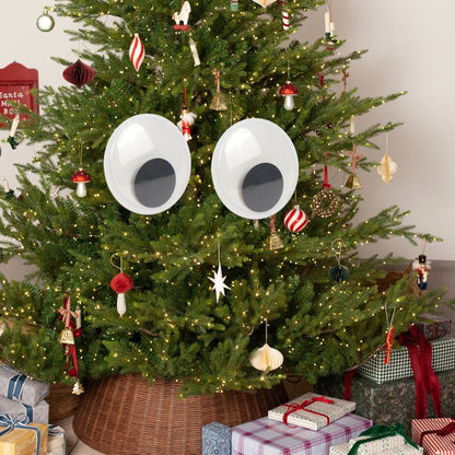 LotFancy 7 in Giant Googly Eyes with Self Adhesive, Large Wiggle Eyes for DIY Craft Christmas Tree Decoration
