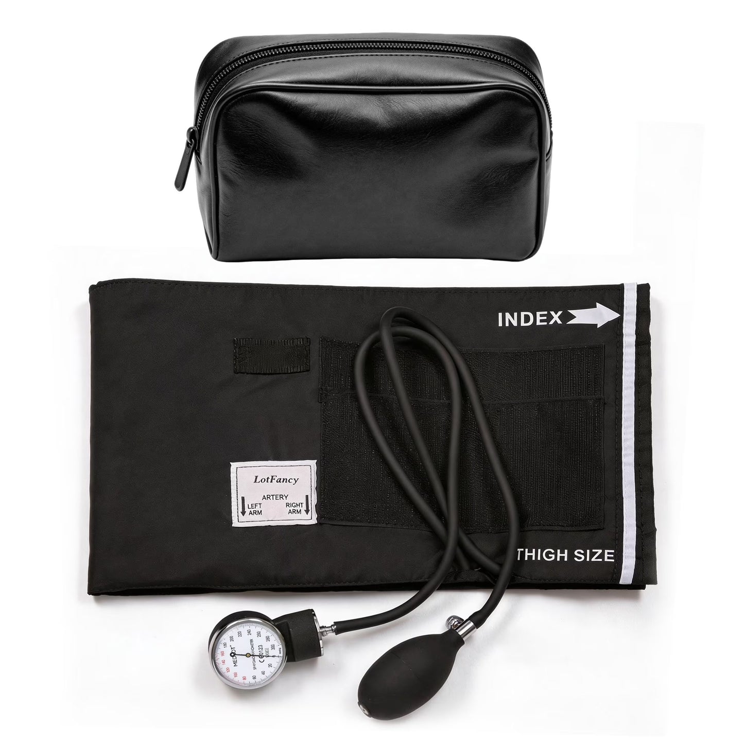 LotFancy XXL Manual Blood Pressure Cuff Adult, Thigh BP Cuff 16"-26", Aneroid Sphygmomanometer