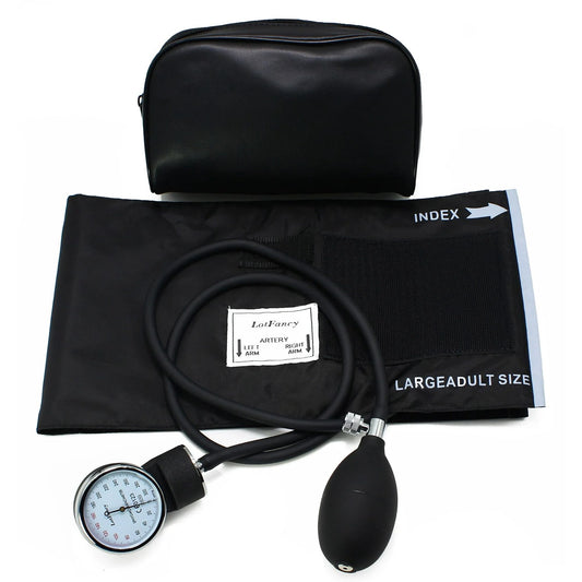 LotFancy Aneroid Sphygmomanometer, Manual Blood Pressure Monitor with Large Adult Cuff 13" to 20"