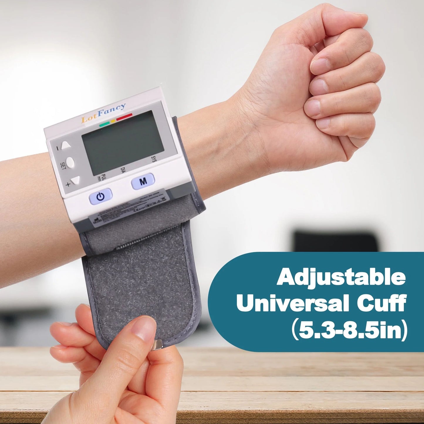 LotFancy Wrist Blood Pressure Monitor for Home Use, BP Cuff, Auto Digital Blood Pressure Machine