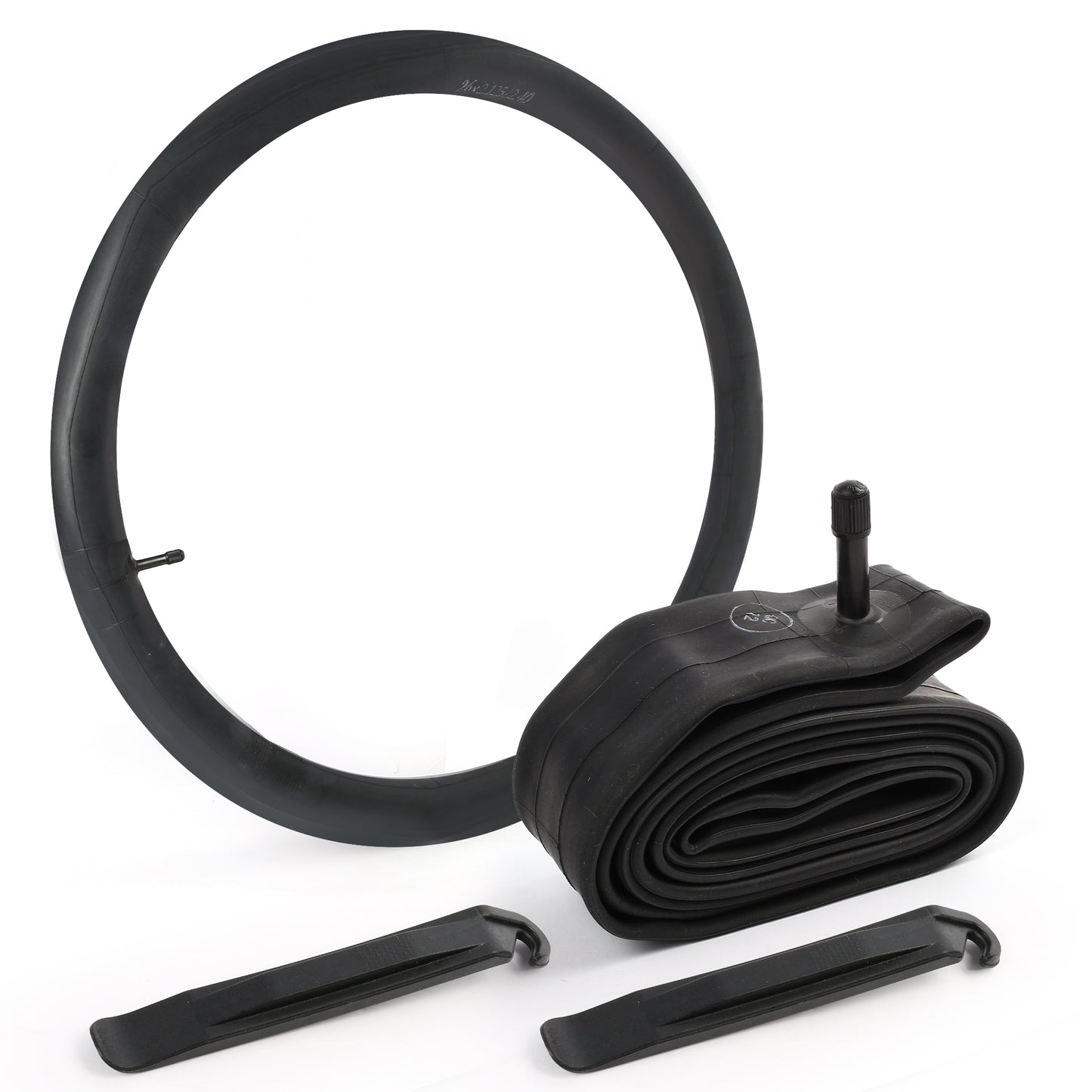 LotFancy 2Pcs 26 x 2.125/2.35/2.40 Bike Inner Tubes for Mountain Bike, 32mm Schrader Valve, 2 Tire Levers