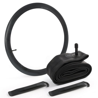 LotFancy 2Pcs 26 x 2.125/2.35/2.40 Bike Inner Tubes for Mountain Bike, 32mm Schrader Valve, 2 Tire Levers