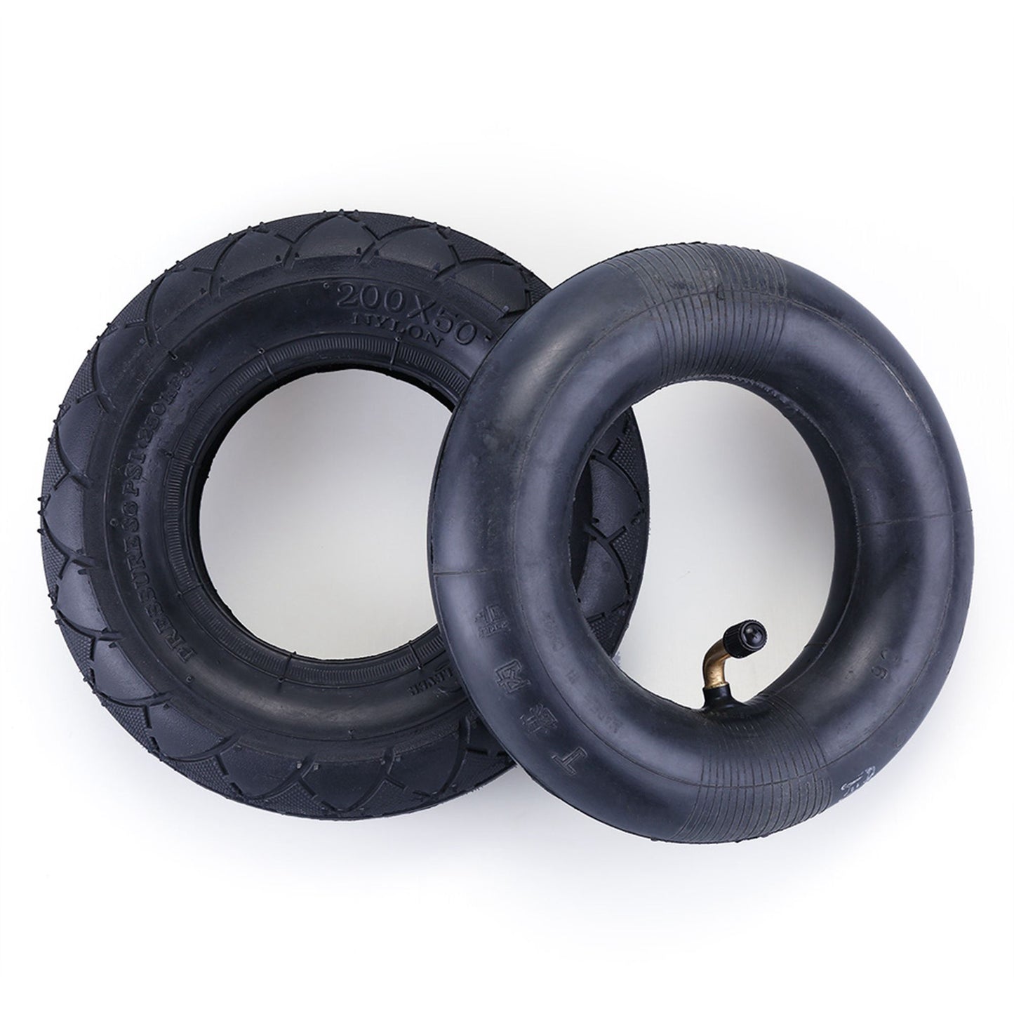 200X50 Tire & Inner Tube Set, 8" x 2" Electric Scooter Tube for Razor E100, E150, E200, Power Core E100, Dune Buggy