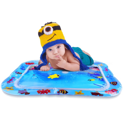 LotFancy Inflatable Tummy Time Mat Baby Water Play Mat Toys for Infants Toddlers 3 to 24 Month, 26"x20"