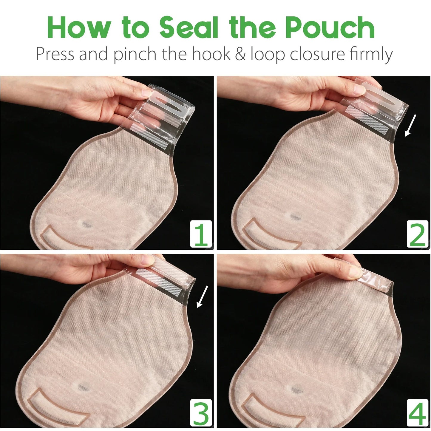 LotFancy Colostomy Bag, 20 Pack Ostomy Bag, One-Piece Drainable Pouches with Closure for Colonoscopy