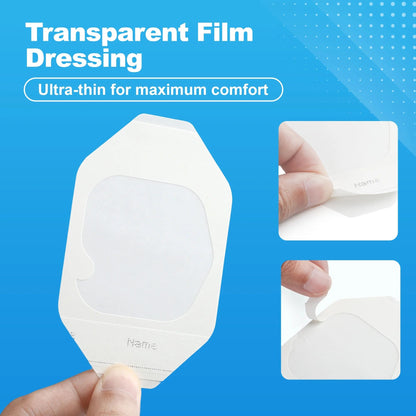 LotFancy Transparent Film Dressing 2.375" x 2.75", 35 Packs Waterproof Bandage for Post Surgical Shower, Tattoo Aftercare Bandage
