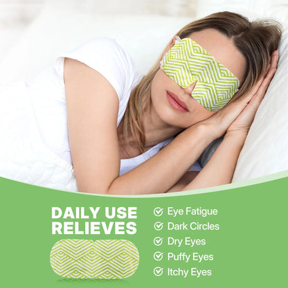 LotFancy 18 Packs Steam Eye Masks, Heated Eye Mask Warm Compress for for Dry Eyes, Puffy Eyes