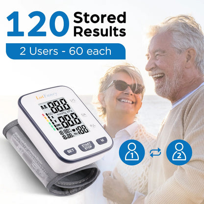 LotFancy Blood Pressure Cuff Wrist, Wrist Blood Pressure Monitor for Home Travel Use
