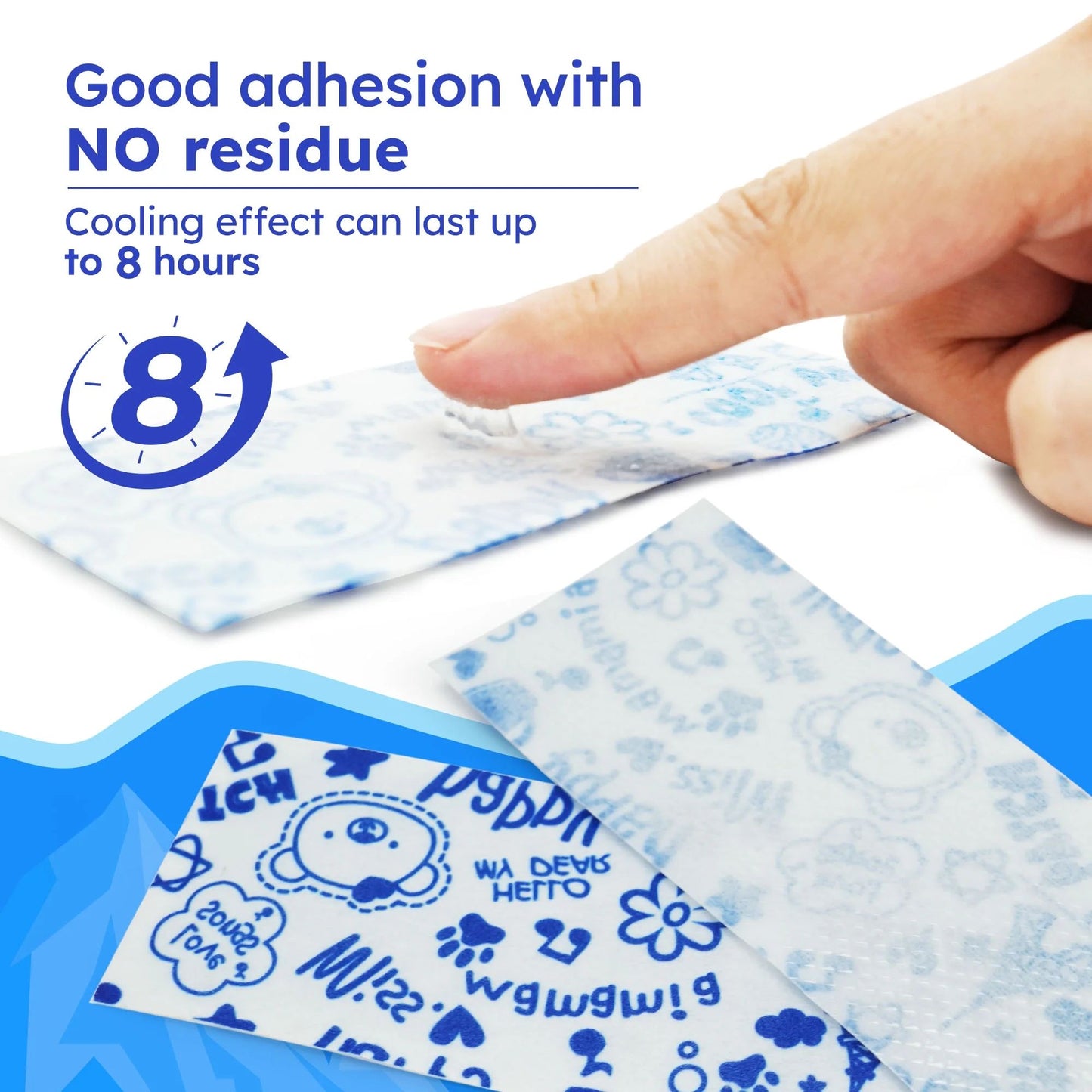 LotFancy Cooling Gel Sheets for Kids, Baby Fever Cooling Pad for Pain Relief, 20Count