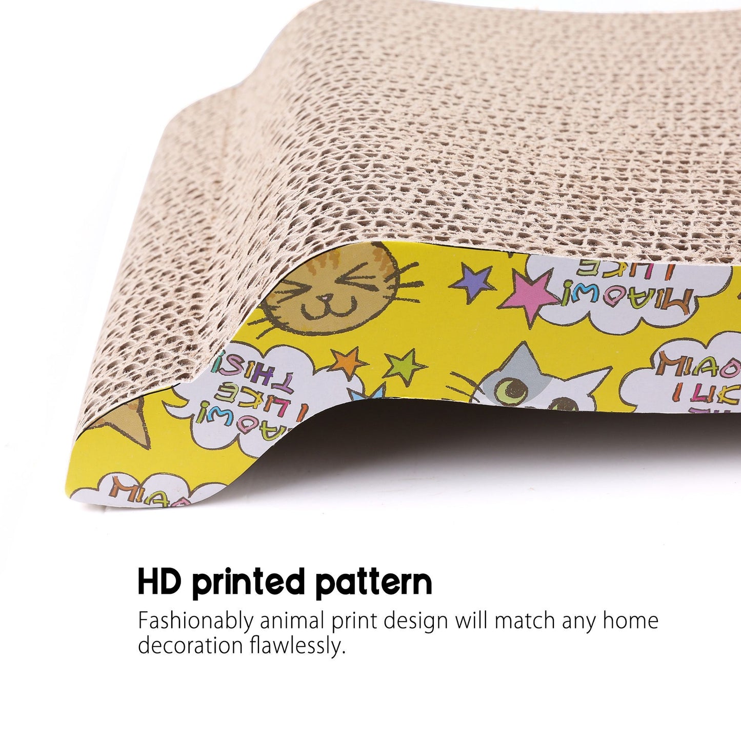 Prime Pets 2 Cat Scratcher Cardboard, Reversible Corrugated Cat Scratching Pad