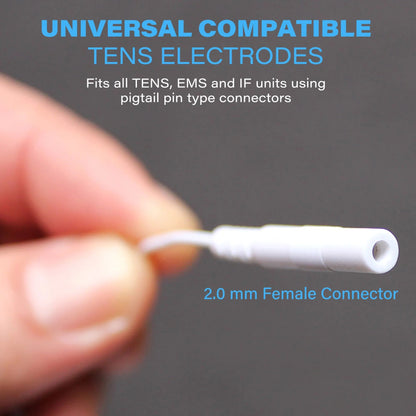 LotFancy 80Pcs TENS Unit Replacement Pad, Reusable TENS Electrode Pads 2x2 for EMS, Pain Relief