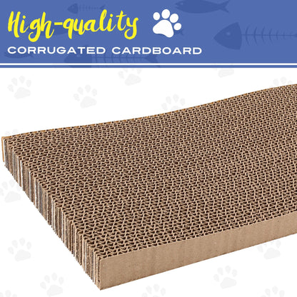 Prime Pets 3 in 1 Cat Scratcher Cardboard, Reversible Corrugated Cat Scratching Pad