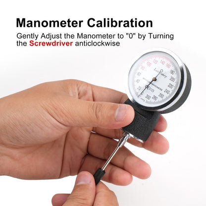 LotFancy XXL Manual Blood Pressure Cuff Adult, Thigh BP Cuff 16"-26", Aneroid Sphygmomanometer