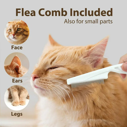 Prime Pets Cat Brush with Release Button, Self Cleaning Slicker Brush for Dog & Cat Shedding Grooming