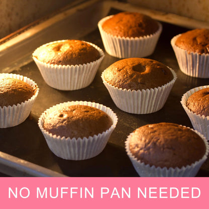 LotFancy 200 Pcs Grease-Resistant Cupcake Liners, Muffin Liners, Heavy Duty Coated Paper Baking Cups