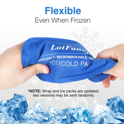 LotFancy Face Gel Ice Pack Wrap for Jaw, TMJ, Wisdom Teeth, Head and Chin