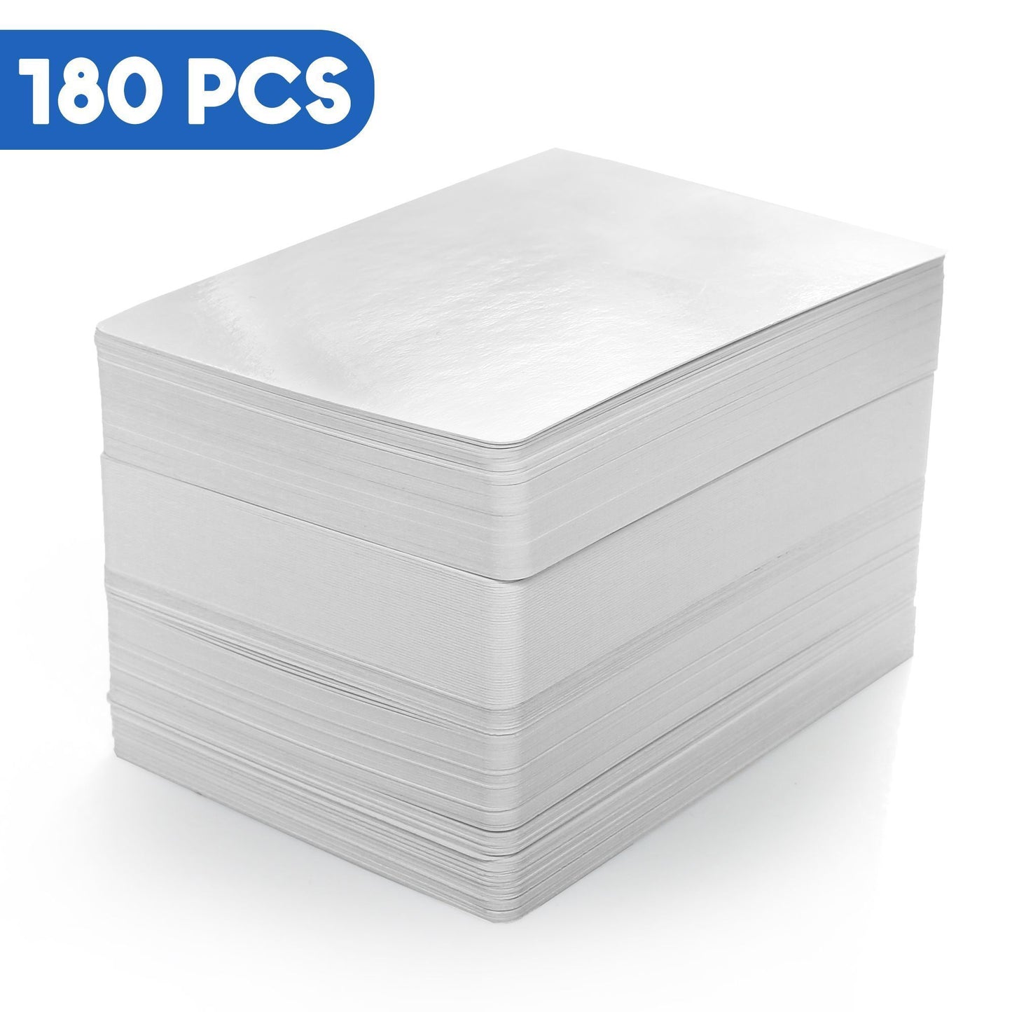 LotFancy Blank Playing Cards, 180Pcs, Dry Erase Cards, Reusable Flash Cards to Write on, Poker Size