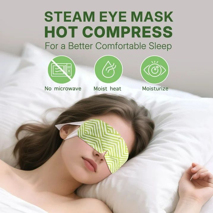 LotFancy 18 Packs Steam Eye Masks, Heated Eye Mask Warm Compress for for Dry Eyes, Puffy Eyes