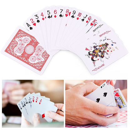 LotFancy Playing Cards, 2 Pack, Decks of Cards, Poker Size Standard Index, Blue and Red