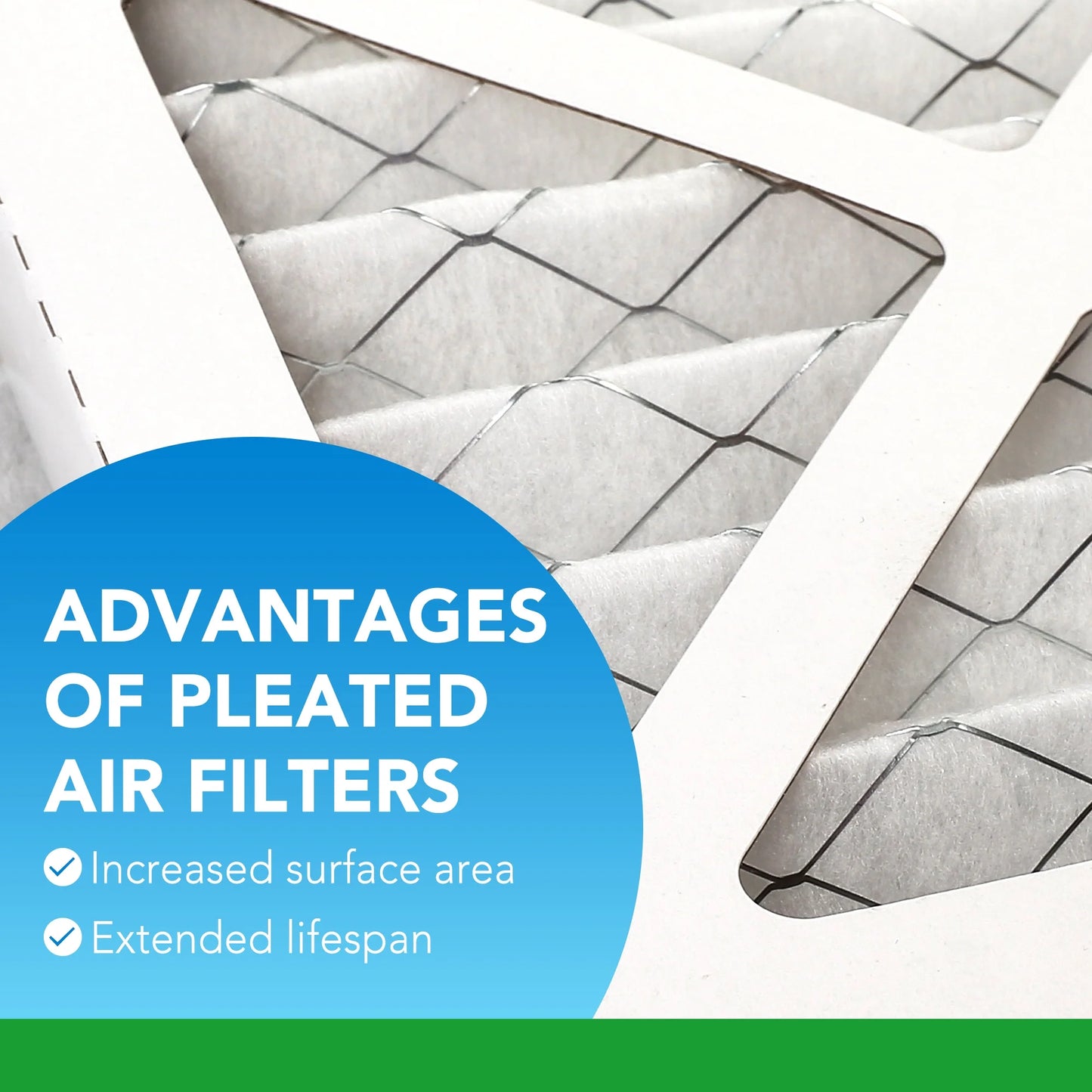 LotFancy 10x20x1 Air Filters, 4 Pack, MERV 8 Pleated HVAC AC Furnace Filters