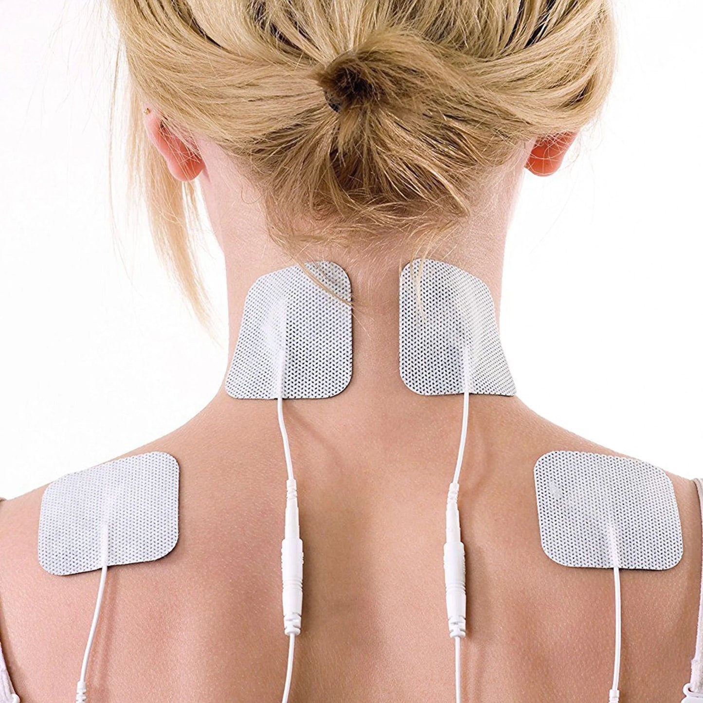 LotFancy 80Pcs TENS Unit Replacement Pad, Reusable TENS Electrode Pads 2x2 for EMS, Pain Relief