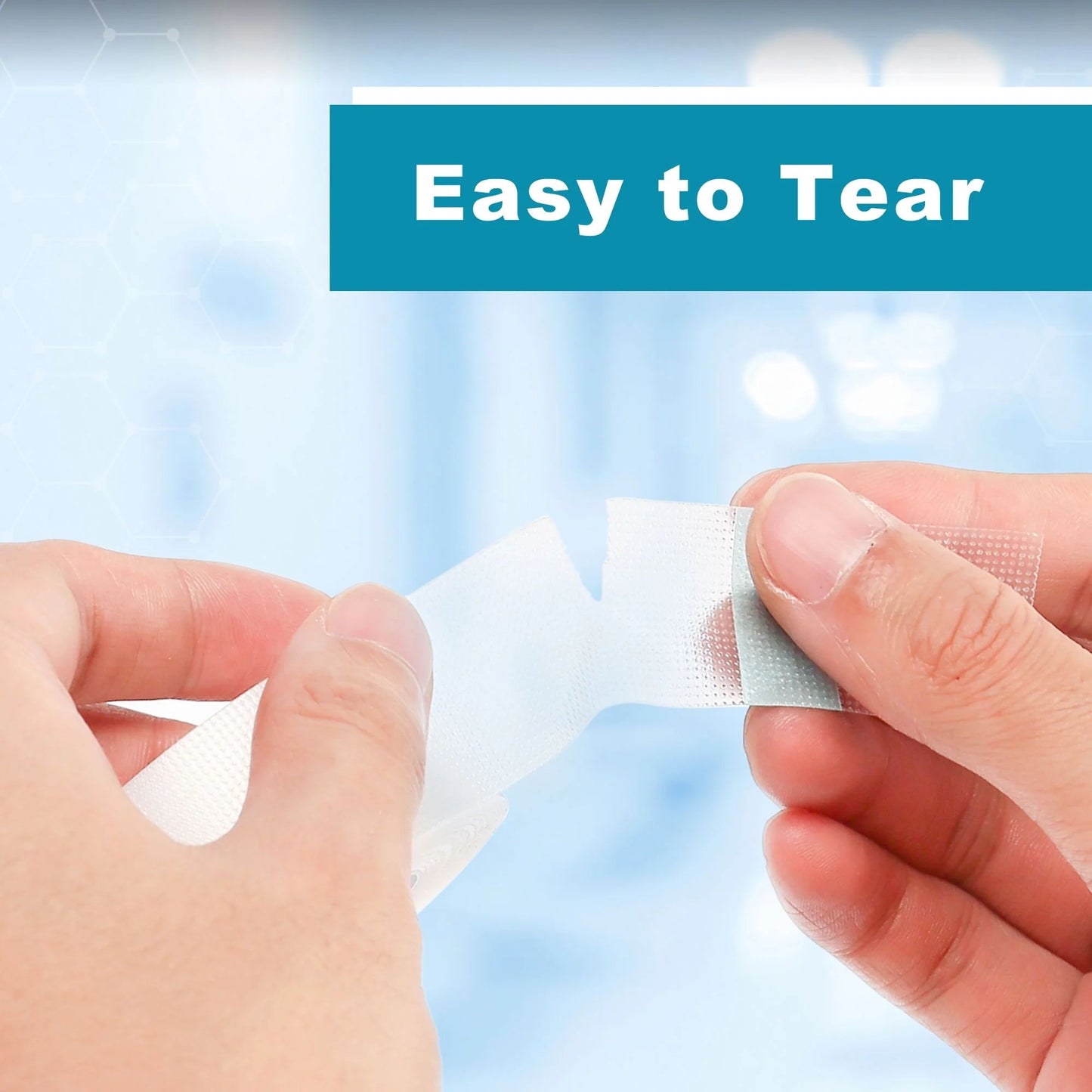 LotFancy Transparent Medical Tape, 2 Rolls 1 in x 10 Yards, Clear Surgical Tape