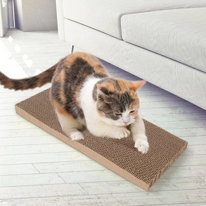 Prime Pets 3 in 1 Cat Scratcher Cardboard, Reversible Corrugated Cat Scratching Pad