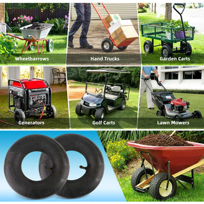 LotFancy 2Pcs 4.10/3.50-4" Replacement Inner Tube for Lawn Mower Hand Truck, Dolly, Hand Cart