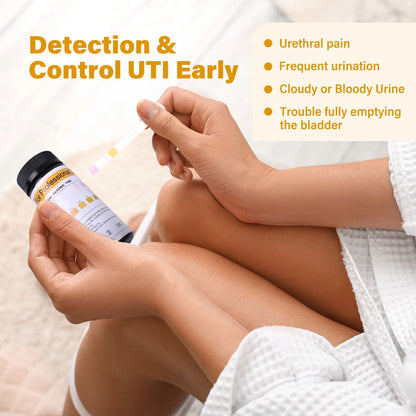 LotFancy UTI Test Strip, 50ct 3 in 1 Urinary Tract Infection Test for Leukocytes,Nitrite,PH