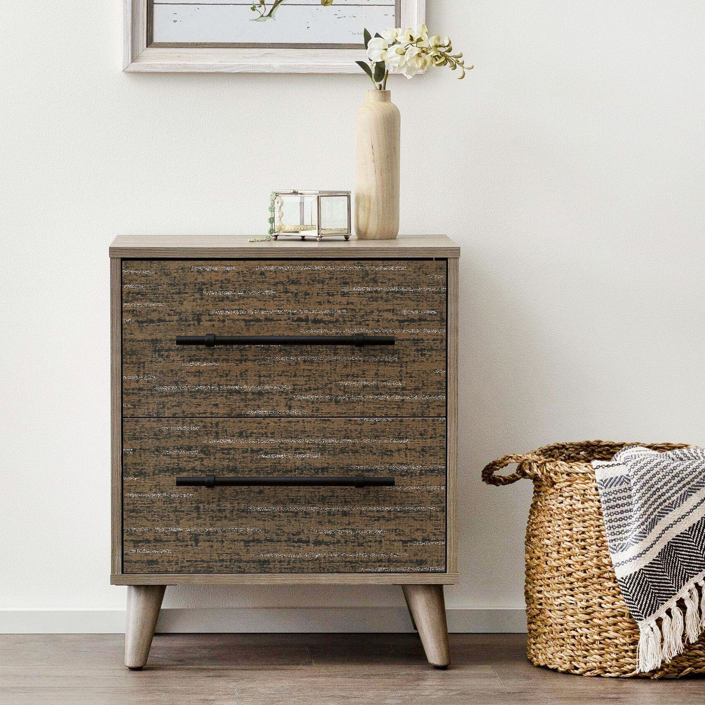 LotFancy Peel and Stick Wallpaper, 23.6 x 118 in, Retro Gold with Streak, Removable Contact Paper