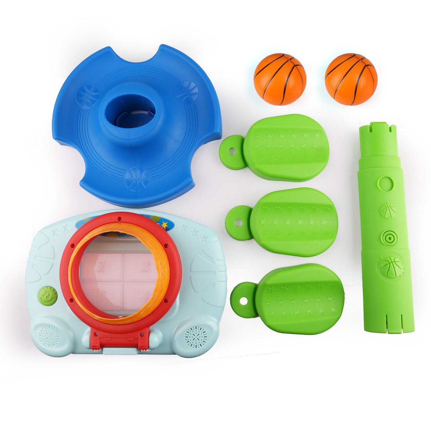 LotFancy Baby Basketball Hoop for Toddlers, Height Adjustable 2 in 1 Sports Toy Set for Kids 1-3