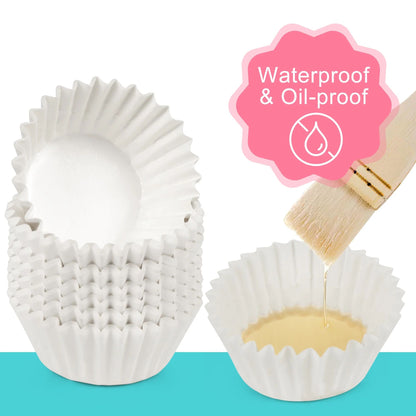 LotFancy 200 Pcs Grease-Resistant Cupcake Liners, Muffin Liners, Heavy Duty Coated Paper Baking Cups