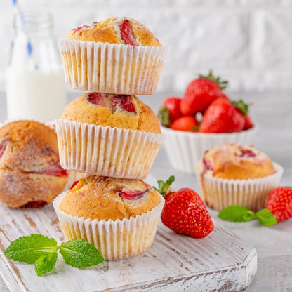 LotFancy 500Pcs Standard Cupcake Muffin Liners, White Greaseproof Cupcake Wrappers Baking Cups