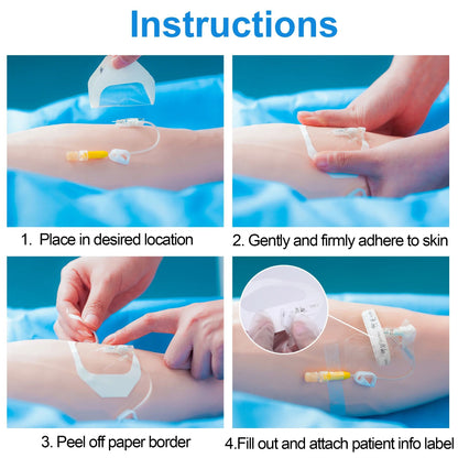 LotFancy Transparent Film Dressing 2.375" x 2.75", 35 Packs Waterproof Bandage for Post Surgical Shower, Tattoo Aftercare Bandage