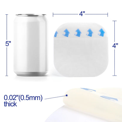 LotFancy Hydrocolloid Bandages, Ultra Thin, 14 pcs 4x4 in Large Hydrocolloid Adhesive Wound Dressing