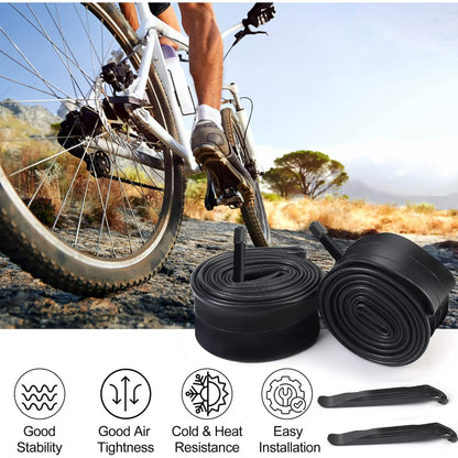 LotFancy 2Pcs 29 x 1.75/1.95 Bicycle Inner Tubes for Mountain Bike, 32mm Schrader Valve