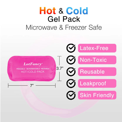 LotFancy Face Ice Pack Wrap with 4 Hot Cold Therapy Gel Packs for Wisdom Teeth, TMJ, TMD, Chin