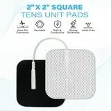 LotFancy TENS Unit Electrode Pads, 20Pcs TENS Pads Replacement for EMS Massage, Pain Relief, 2x2 in