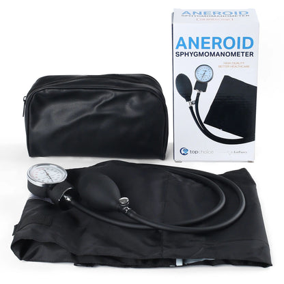 LotFancy Aneroid Sphygmomanometer, Manual Blood Pressure Cuff, Adult X -Large Thigh BP Cuff 16-26"