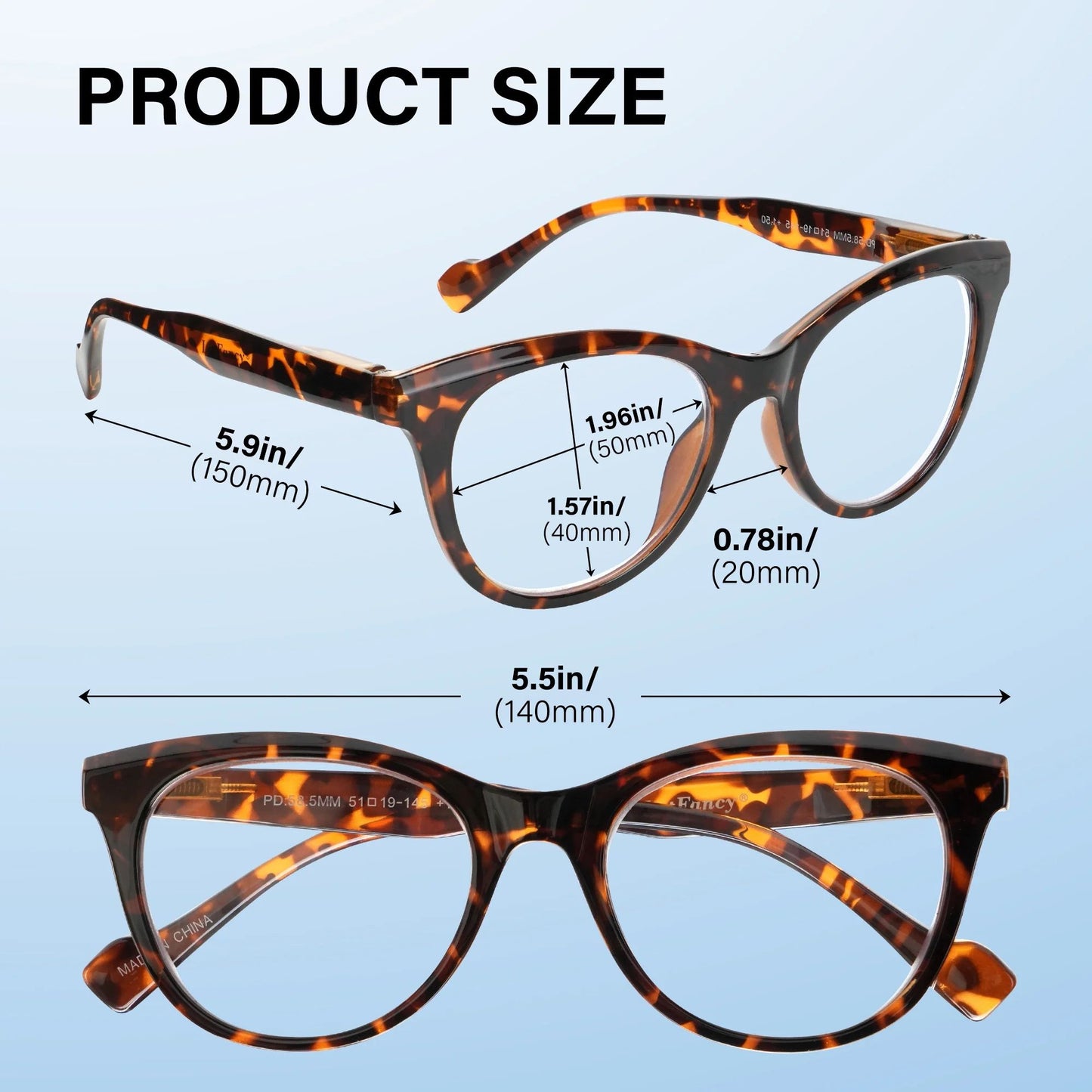 LotFancy Ladies Reading Glasses Blue Light Blocking, Spring Hinge Reader for Women Men,+1.25, 3 Pack